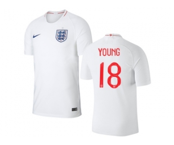 England #18 Young Home Thai Version Soccer Country Jersey