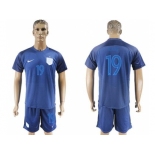 England #19 Kane Away Soccer Country Jersey