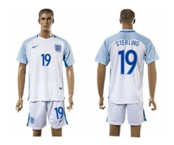 England #19 Sterling Home Soccer Country Jersey