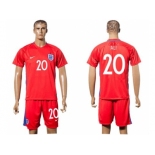 England #20 Ali Away Soccer Country Jersey1