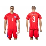 England #3 Rose Away Soccer Country Jersey1