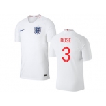 England #3 Rose Home Thai Version Soccer Country Jersey