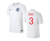 England #3 Rose Home Thai Version Soccer Country Jersey