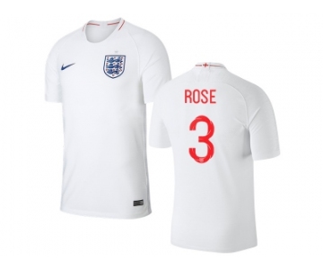 England #3 Rose Home Thai Version Soccer Country Jersey