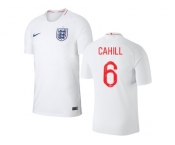 England #6 Cahill Home Thai Version Soccer Country Jersey