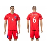 England #6 Stones Away Soccer Country Jersey1