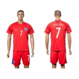 England #7 Sterling Away Soccer Country Jersey