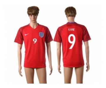 England #9 Kane Away Soccer Country Jersey1