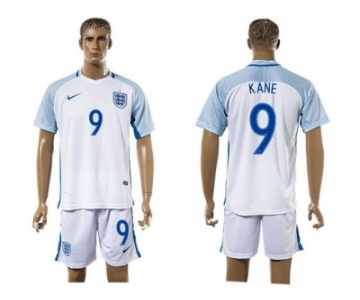 England #9 Kane Home Soccer Country Jersey