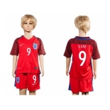 England #9 Kane Away Kid Soccer Country Jersey