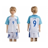 England #9 Kane Home Kid Soccer Country Jersey