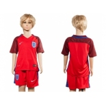 England Blank Away Kid Soccer Country Jersey