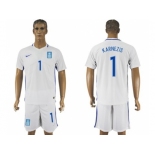 Greece #1 Karnezis Home Soccer Country Jersey