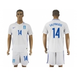 Greece #14 Salpingidis Home Soccer Country Jersey