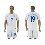 Greece #19 Papastathopoulos Home Soccer Country Jersey