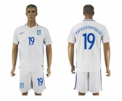 Greece #19 Papastathopoulos Home Soccer Country Jersey