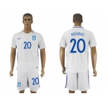 Greece #20 Holebas Home Soccer Country Jersey