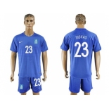 Greece #23 Siovas Away Soccer Country Jersey