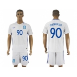 Greece #90 Giannoulis Home Soccer Country Jersey