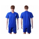 Greece Blank Away Soccer Country Jersey