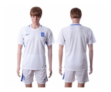 Greece Blank Home Soccer Country Jersey