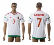 Hungary #7 Dzsudzsak Away Soccer Country Jersey