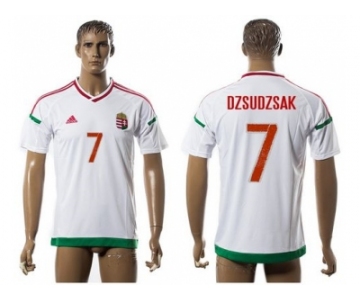 Hungary #7 Dzsudzsak Away Soccer Country Jersey