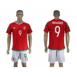 Hungary #9 Paco Alcacer Home Soccer Country Jersey