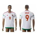 Hungary #9 Szalai Away Soccer Country Jerse