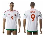 Hungary #9 Szalai Away Soccer Country Jerse