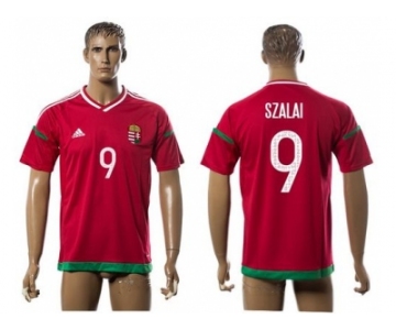 Hungary #9 Szalai Home Soccer Country Jersey1