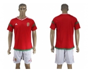 Hungary Blank Home Soccer Country Jersey