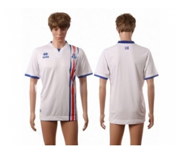 Iceland Blank Away Soccer Country Jersey