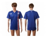 Iceland Blank Home Soccer Country Jersey1