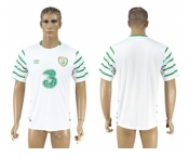 Ireland Blank White Away Soccer Country Jersey