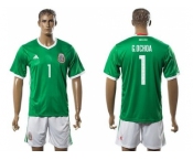 Mexico #1 G.Ochoa Green Home Soccer Country Jersey1