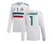 Mexico #1 J.Corona Away Long Sleeves Soccer Country Jersey