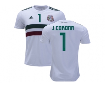 Mexico #1 J.Corona Away Soccer Country Jersey