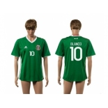 Mexico #10 Blanco Green Home Soccer Country Jersey1