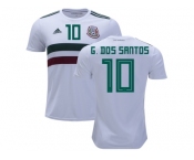 Mexico #10 G.Dos Santos Away Soccer Country Jersey