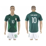 Mexico #10 G.Dos Santos Green Home Soccer Country Jersey