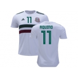 Mexico #11 Aquino Away Soccer Country Jersey