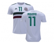 Mexico #11 Aquino Away Soccer Country Jersey