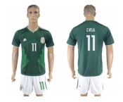 Mexico #11 C.Vela Green Home Soccer Country Jersey