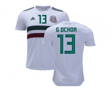 Mexico #13 G.Ochoa Away Soccer Country Jersey