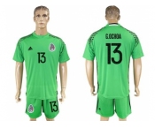 Mexico #13 G.Ochoa Green Goalkeeper Soccer Country Jersey