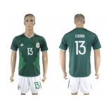 Mexico #13 G.Ochoa Green Home Soccer Country Jersey