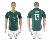 Mexico #13 G.Ochoa Green Home Soccer Country Jersey