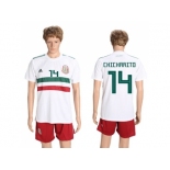 Mexico #14 Chicharito Away Soccer Country Jersey