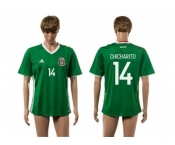 Mexico #14 Chicharito Green Home Soccer Country Jersey2